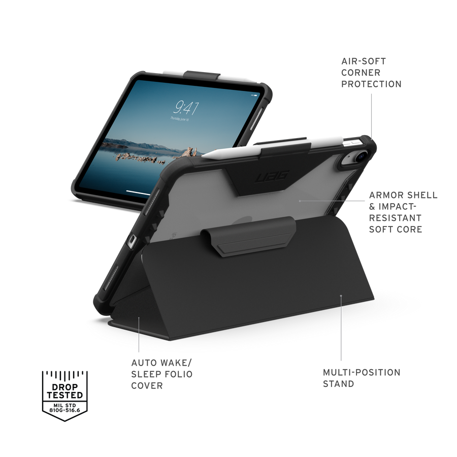 Plyo LT iPad 11" (A16) (11th Gen, 2025) & iPad 10.9" (10th Gen, 2022) Folio Case
