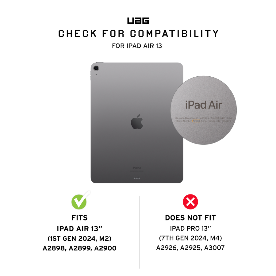 Metropolis SE Series iPad Air 13" (1-2nd Gen, 2024-2025) Folio Case