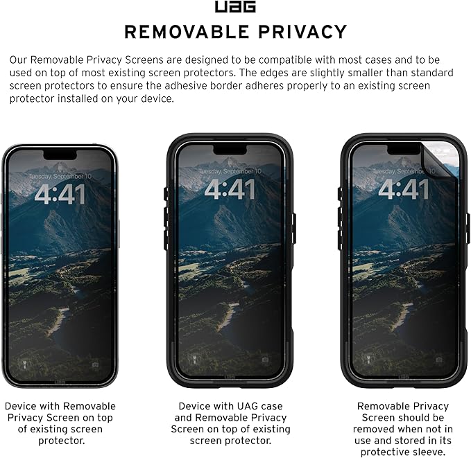 Removable Privacy Screen For iPhone 16 Plus & iPhone 15 Plus