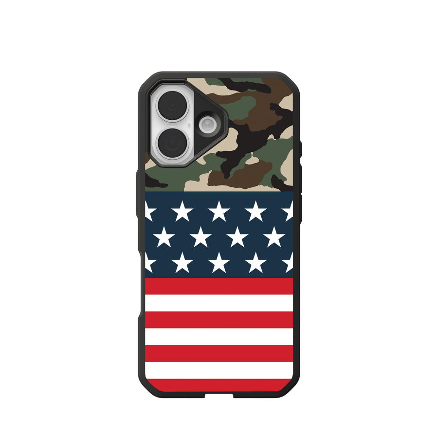 Civilian LT Case With MagSafe For Apple iPhone - Flag Camo