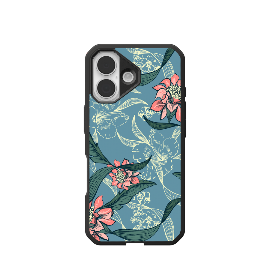 Civilian LT Case With MagSafe For Apple iPhone - Makapuu Floral