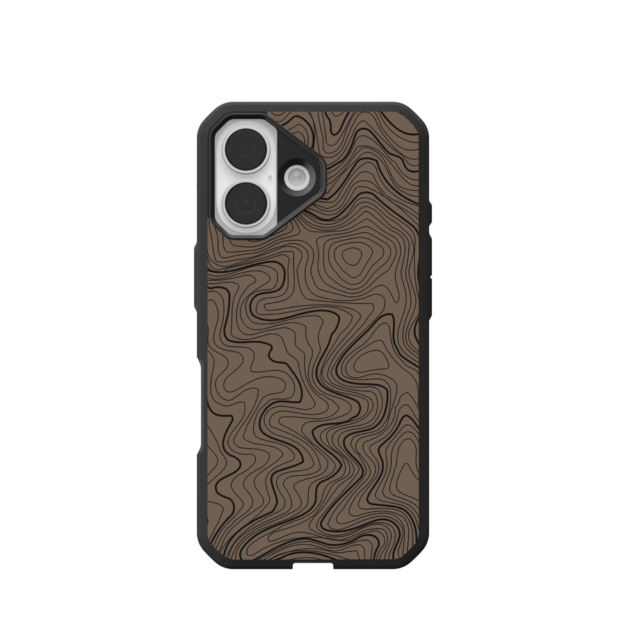 Civilian LT Case With MagSafe For Apple iPhone - FDE Flat Dark Earth Topography 2