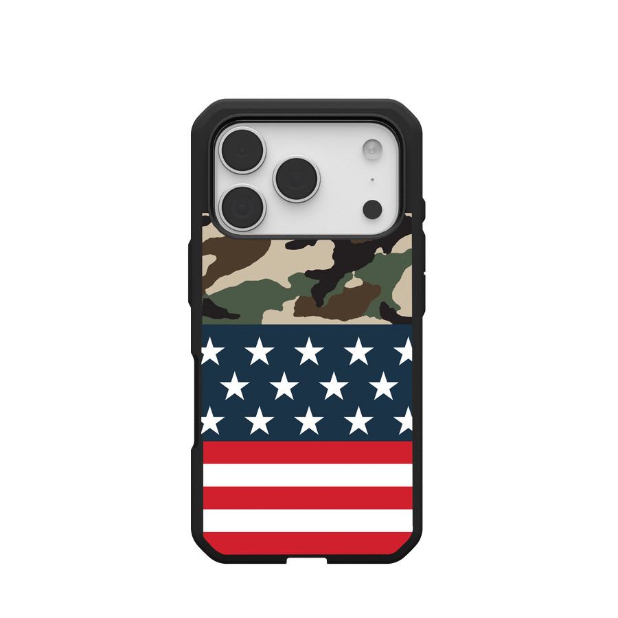 Civilian LT Case With MagSafe For Apple iPhone - Flag Camo