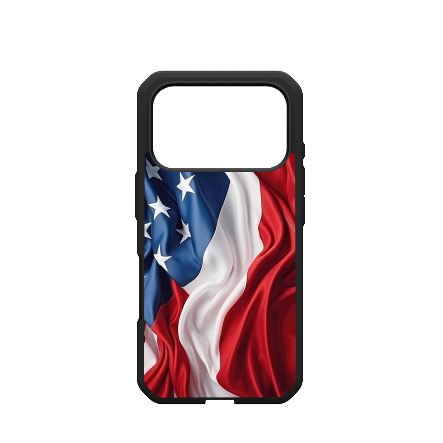 Civilian LT Case With MagSafe For Apple iPhone - USA Flag Waving Special Edition