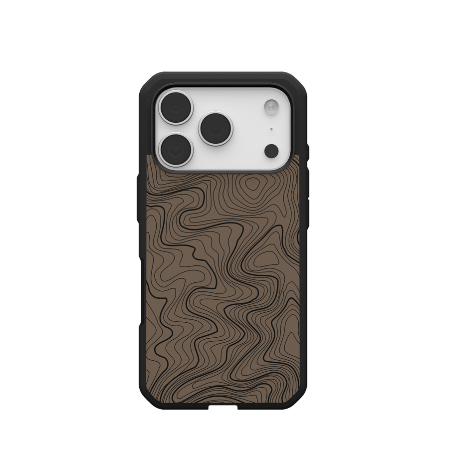 Civilian LT Case With MagSafe For Apple iPhone - FDE Flat Dark Earth Topography 2