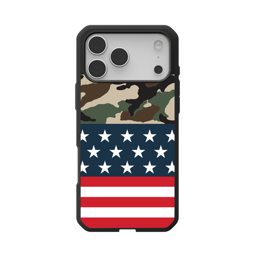 Civilian LT Case With MagSafe For Apple iPhone - Flag Camo