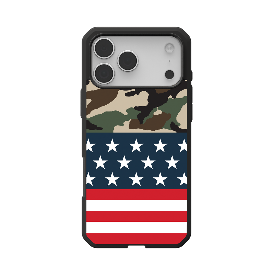 Civilian LT Case With MagSafe For Apple iPhone - Flag Camo