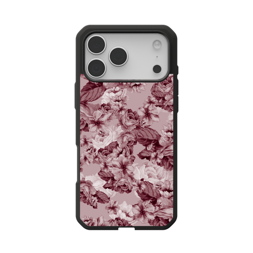 Civilian LT Case With MagSafe For Apple iPhone - Floral Merlot