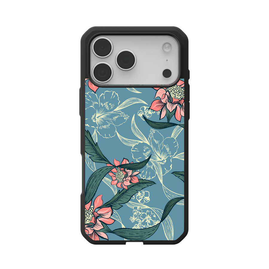 Civilian LT Case With MagSafe For Apple iPhone - Makapuu Floral