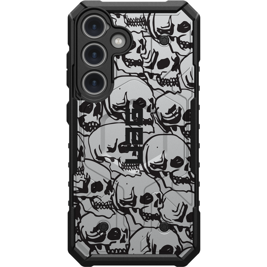 PATHFINDER CASE FOR SAMSUNG GALAXY - BLOCK 03 - SILVER SKULLS