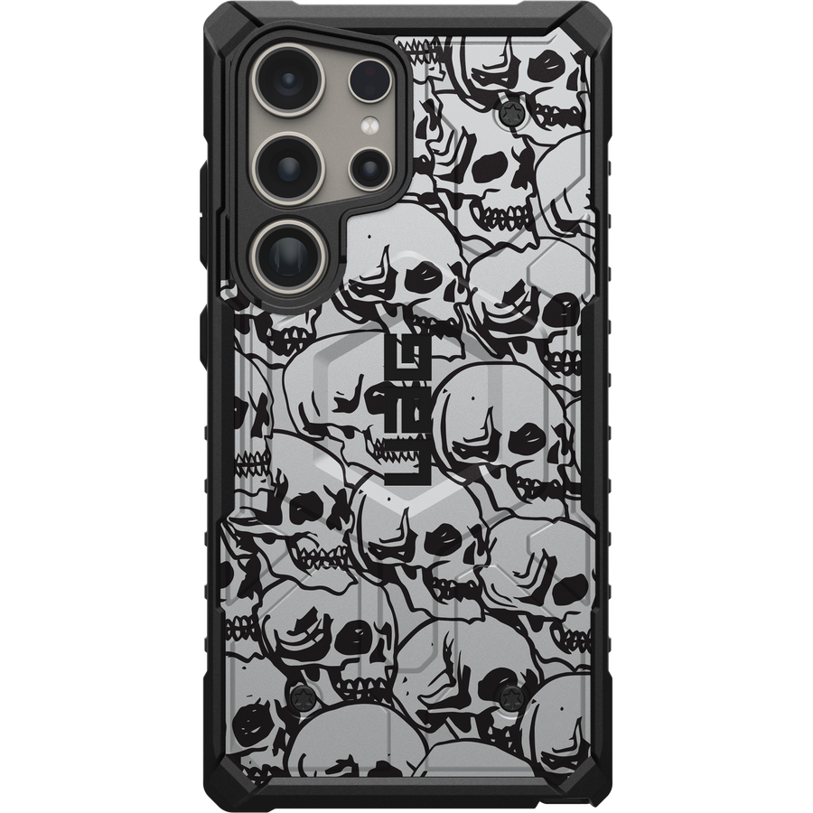 PATHFINDER CASE FOR SAMSUNG GALAXY - BLOCK 03 - SILVER SKULLS