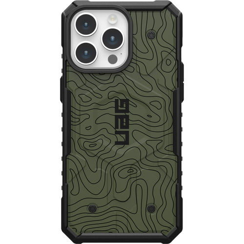 UAG PATHFINDER CASE WITH MAGSAFE FOR APPLE IPHONE - OD GREEN TOPOGRAPHY