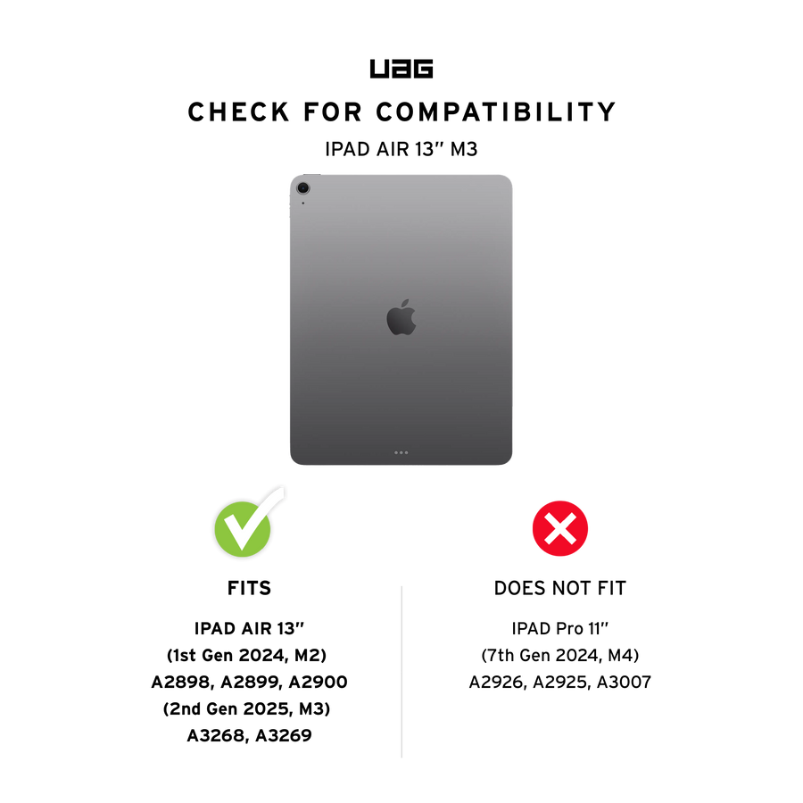 Plyo LT iPad Air 13" (2nd Gen, 2025, M3) Case