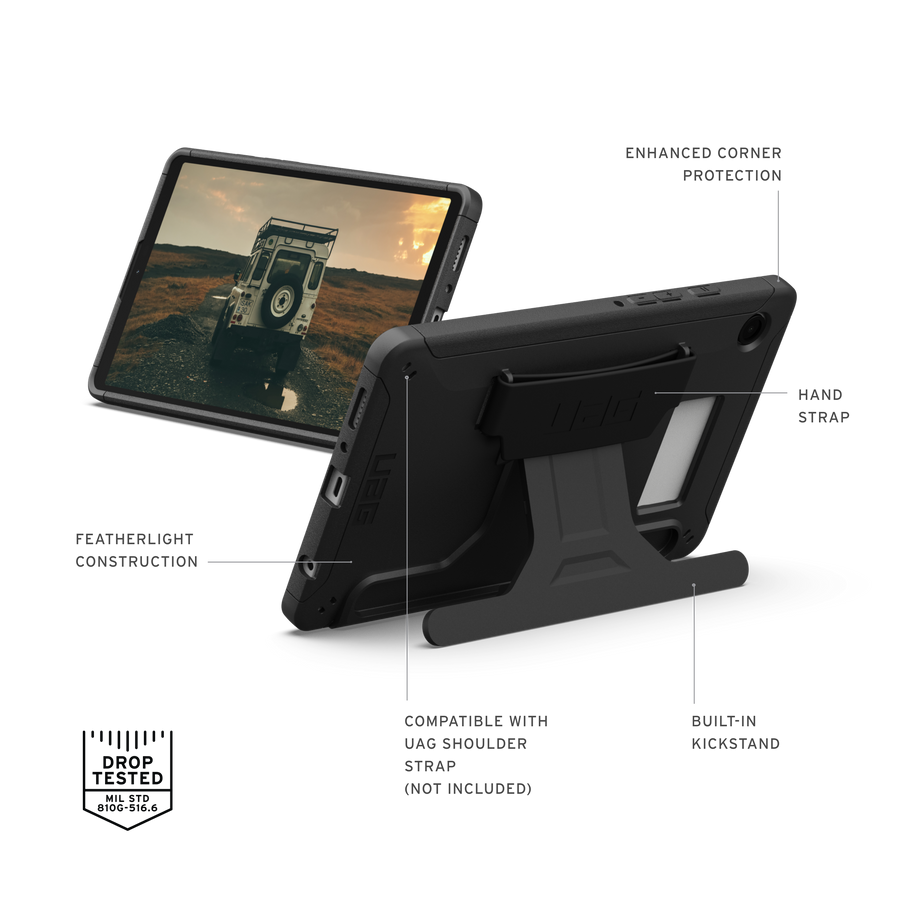 Scout Galaxy Tab A9 with Kickstand & Hand Strap Case