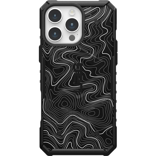 Pathfinder Case With MagSafe For Apple iPhone - Black Topography 2