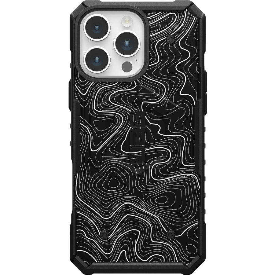 Pathfinder Case With MagSafe For Apple iPhone - Black Topography 2