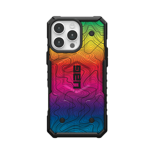 Pathfinder Case With MagSafe For Apple iPhone - Rainbow Topography 2