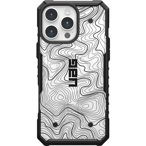Pathfinder Case With MagSafe For Apple iPhone - White Topography 2