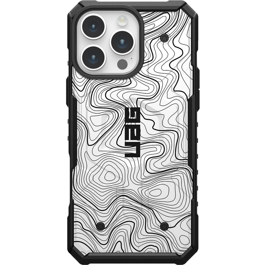 Pathfinder Case With MagSafe For Apple iPhone - White Topography 2
