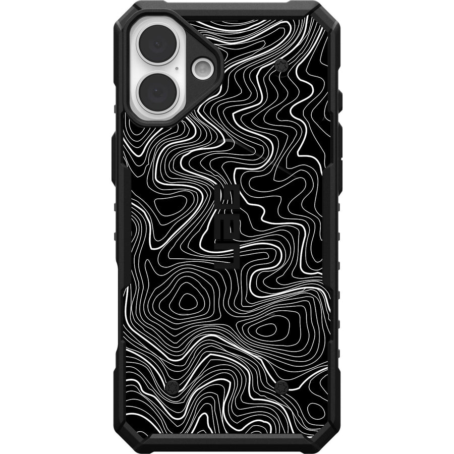 Pathfinder Case With MagSafe For Apple iPhone - Black Topography 2