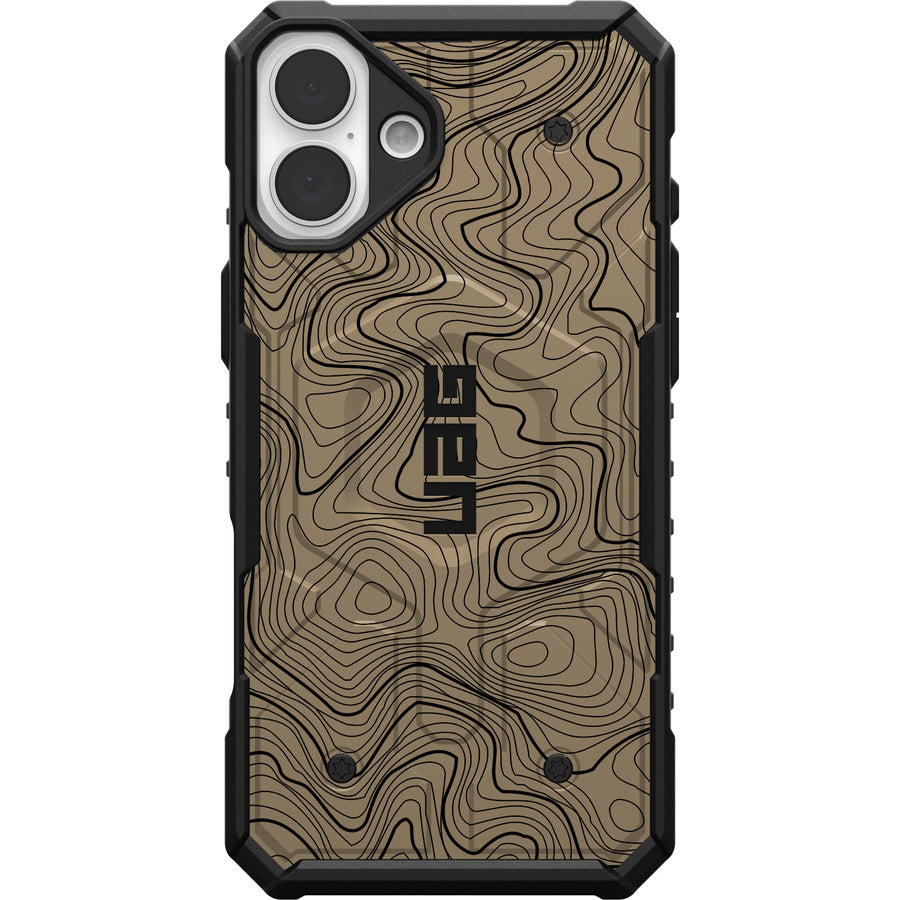 Pathfinder Case With MagSafe For Apple iPhone - FDE Flat Dark Earth Topography 2