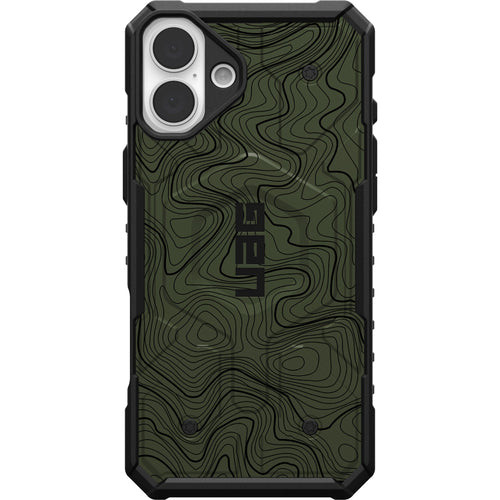 Pathfinder Case With MagSafe For Apple iPhone - OD Green Topography 2