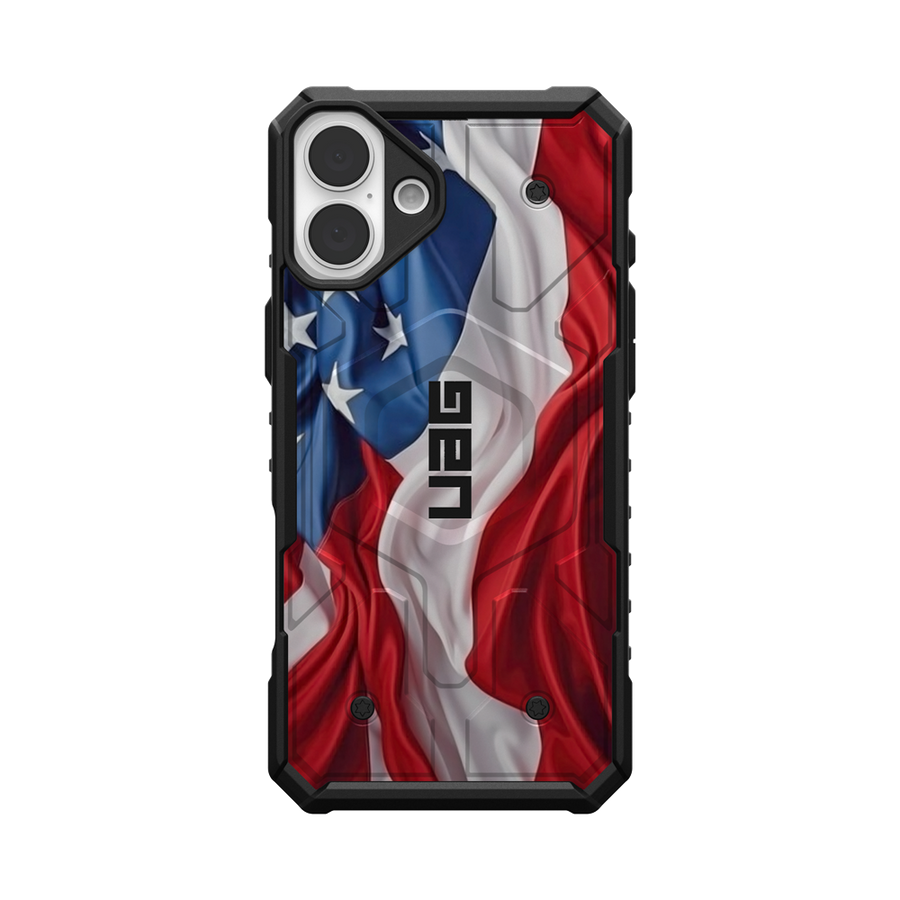 Pathfinder Case With MagSafe For Apple iPhone - USA Flag Waving Special Edition