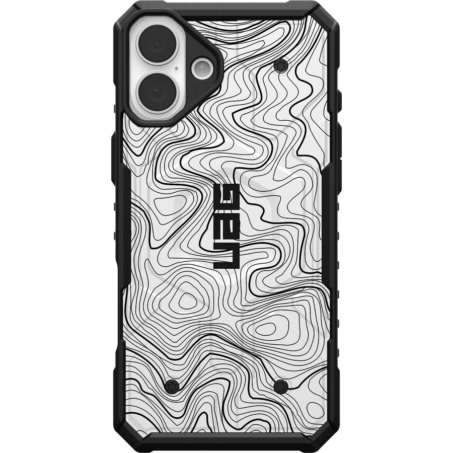 Pathfinder Case With MagSafe For Apple iPhone - White Topography 2