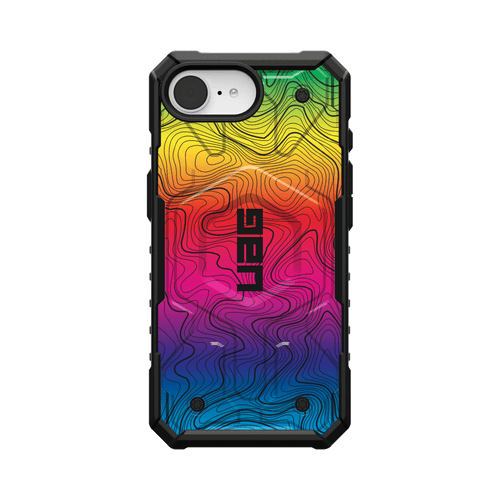 Pathfinder Case With MagSafe For Apple iPhone - Rainbow Topography 2