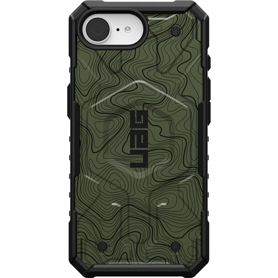 Pathfinder Case With MagSafe For Apple iPhone - OD Green Topography 2