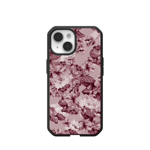 Civilian LT Case With MagSafe For Apple iPhone - Floral Merlot