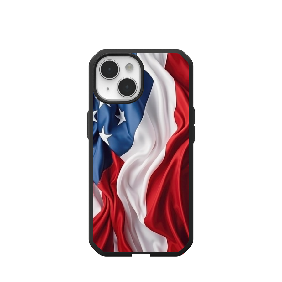 Civilian LT Case With MagSafe For Apple iPhone - USA Flag Waving Special Edition