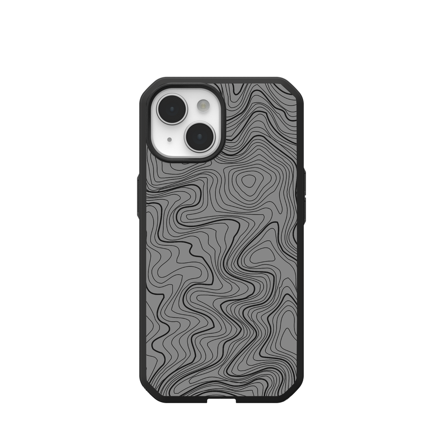 Civilian LT Case With MagSafe For Apple iPhone - Grey Topography 2