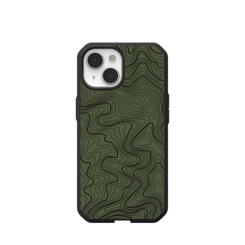 Civilian LT Case With MagSafe For Apple iPhone - OD Green Topography 2