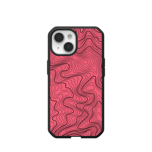 Civilian LT Case With MagSafe For Apple iPhone - Pink Topography 2