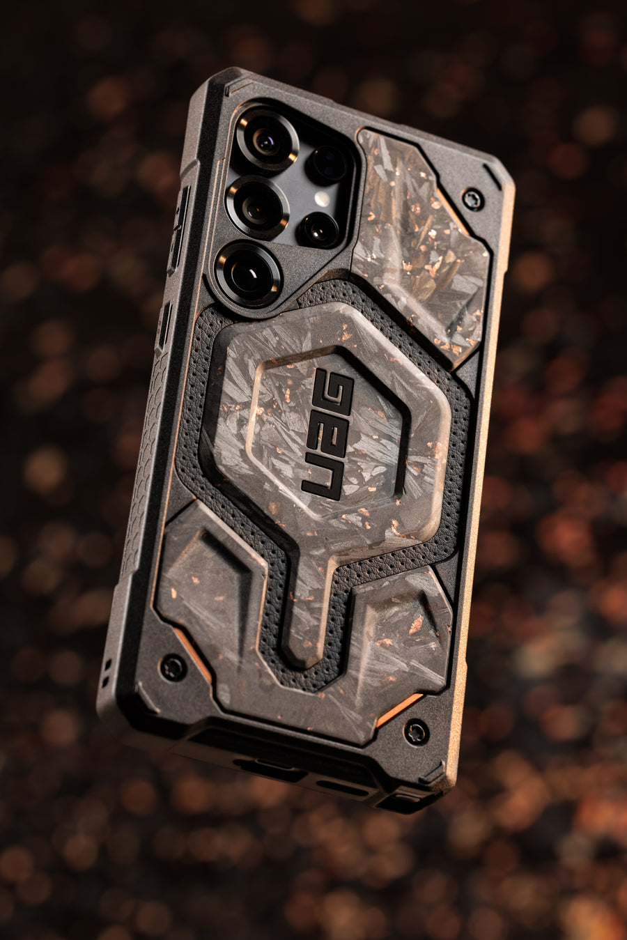 Forged Carbon with Copper Galaxy S25 Ultra Case - Limited Edition Monarch Pro