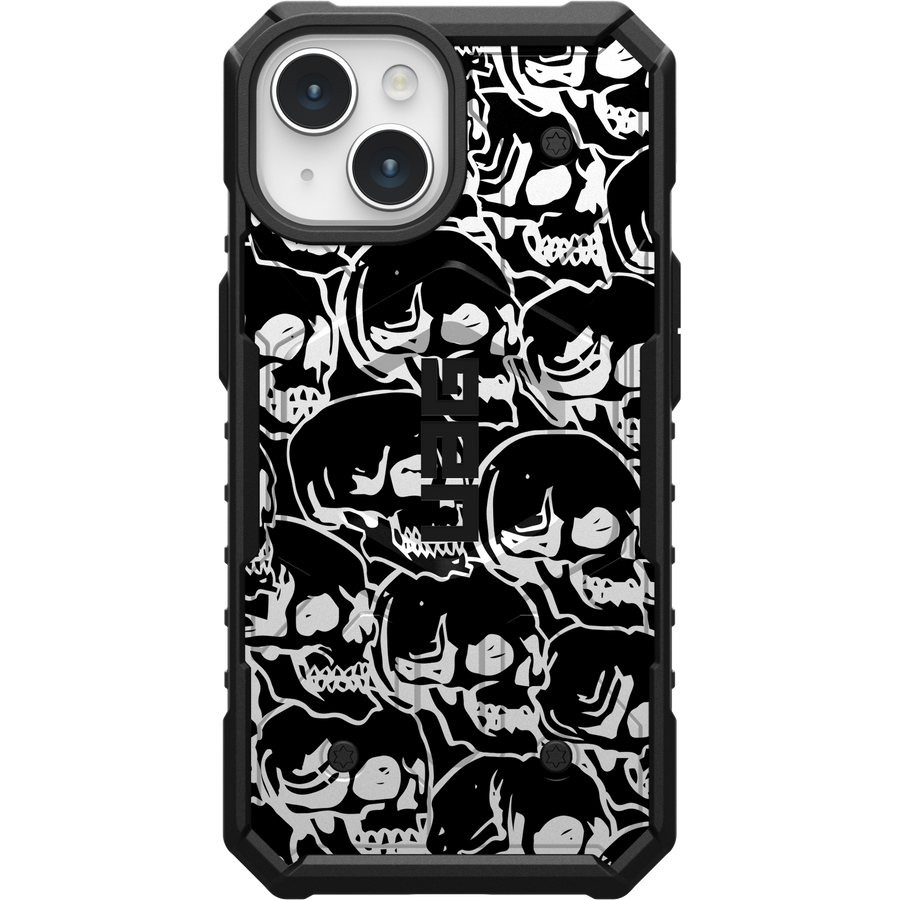 PATHFINDER CASE WITH MAGSAFE FOR APPLE IPHONE - BLOCK 03 - BLACK SKULLS