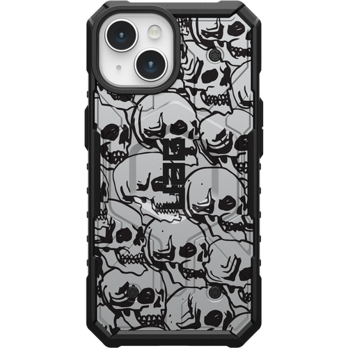 PATHFINDER CASE WITH MAGSAFE FOR APPLE IPHONE - BLOCK 03 - SILVER SKULLS