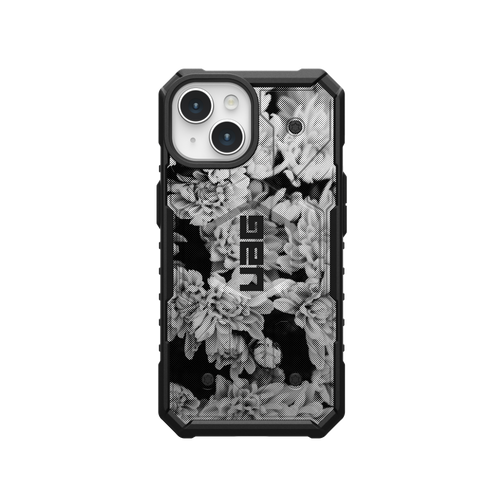 Pathfinder Case With MagSafe For Apple iPhone - Floral Neu - Grey