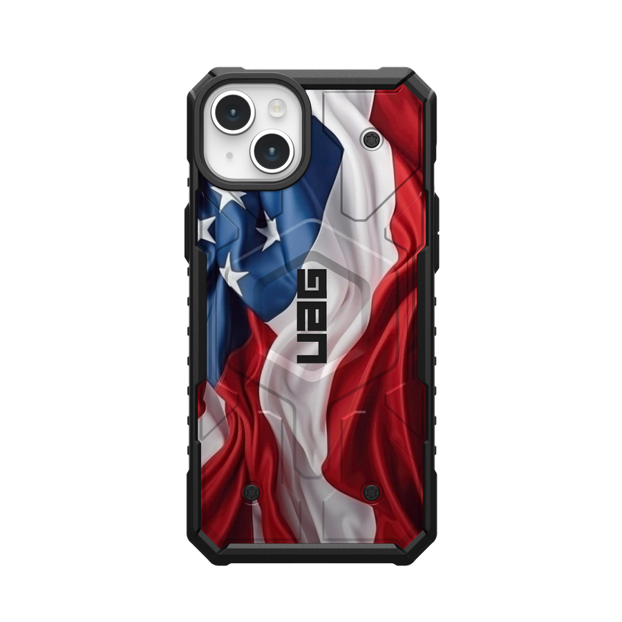 Pathfinder Case With MagSafe For Apple iPhone - USA Flag Waving Special Edition