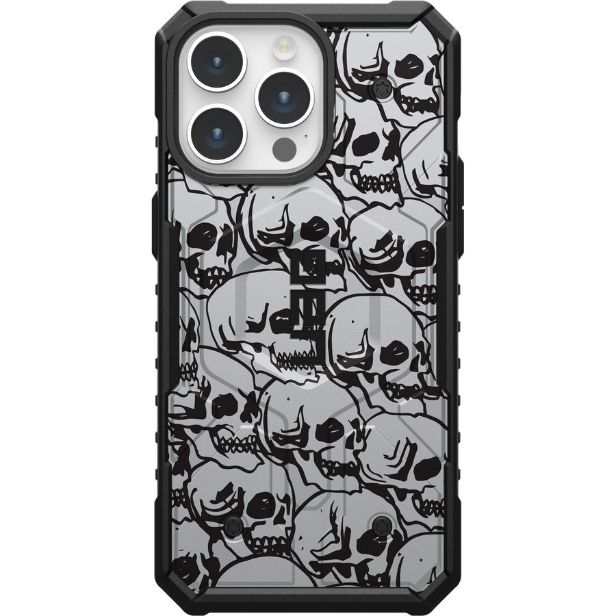 PATHFINDER CASE WITH MAGSAFE FOR APPLE IPHONE - BLOCK 03 - SILVER SKULLS