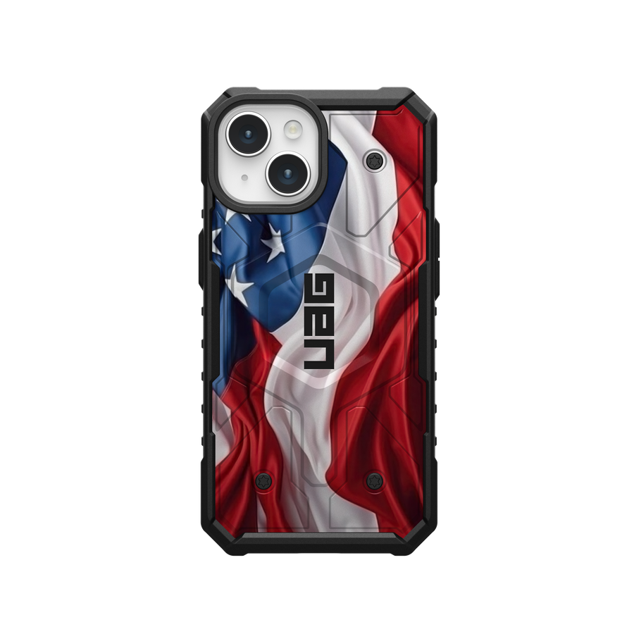 Pathfinder Case With MagSafe For Apple iPhone - USA Flag Waving Special Edition