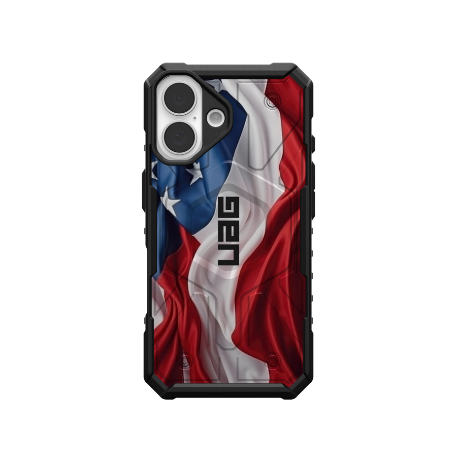 Pathfinder Case With MagSafe For Apple iPhone - USA Flag Waving Special Edition